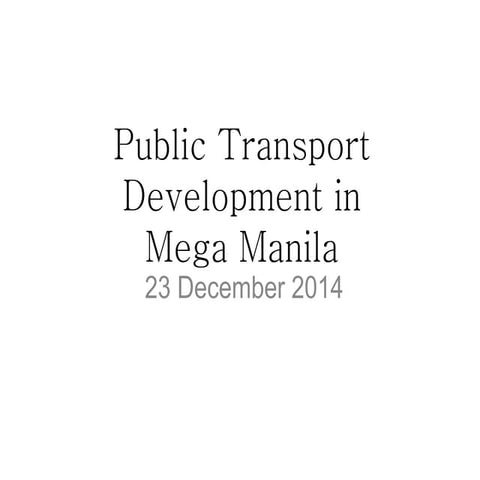 [Urban transportation] city presentation  manila(philippines)