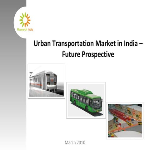 Urban Transportation Market In India