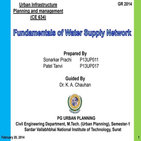 Urban water infrastructure