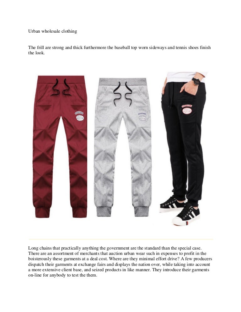 Urban wholesale clothing