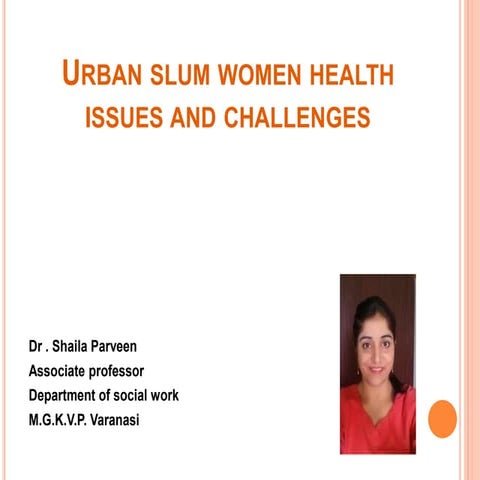 Urban women health and challenges