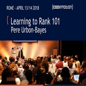 Bringing personalisation to data discovery, Learning to Rank 101 by Pere Urbo...