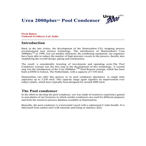 Urea 2000plus | PDF