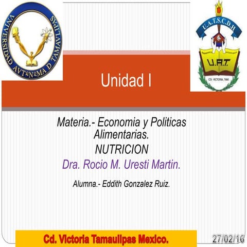 Unidad I Economia