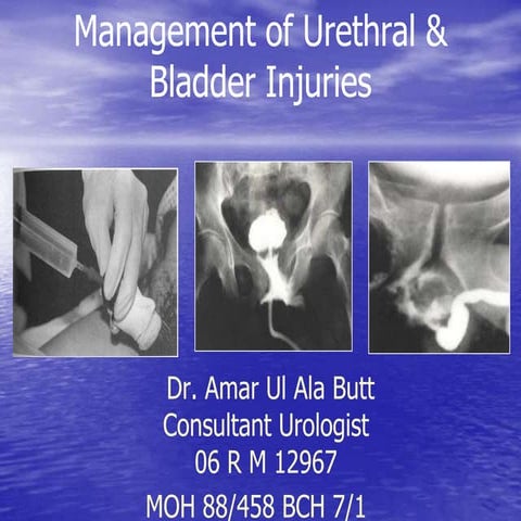 Urethral & bladder injury