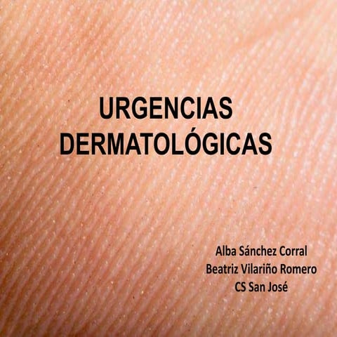 (2016-01-28) URGENCIAS DERMATOLÓGICAS (PPT)