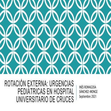 Urgencias pediatricas en el h de cruces