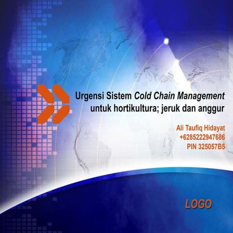 Urgensi cold chain management | PPTX