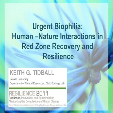 Urgent Biophilia - Resilience 2011