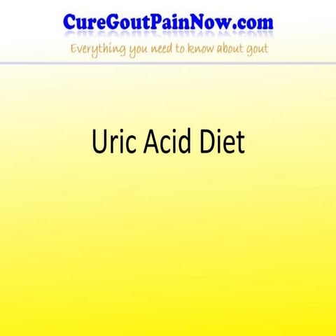 Uric Acid Diet