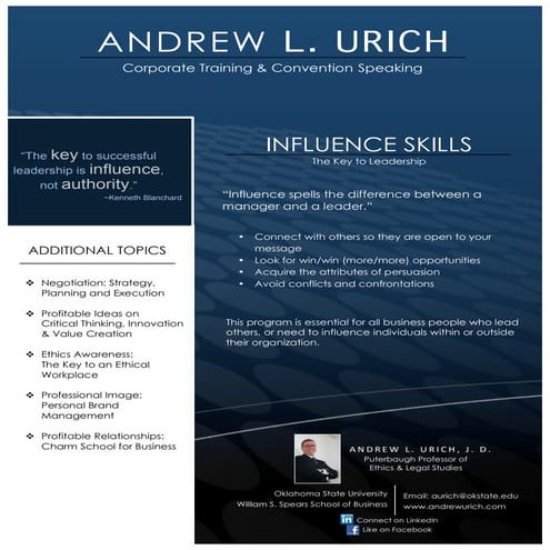 Urich program flyers