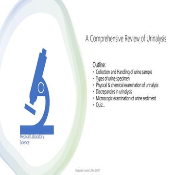 Urinalysis a comprehensive review