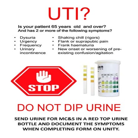 Urinalysis poster