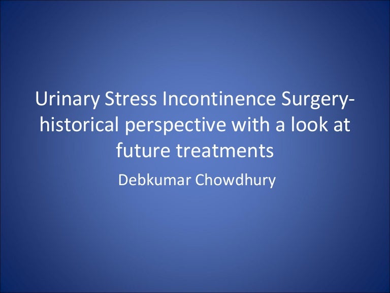 Urinary Incontinence Surgery