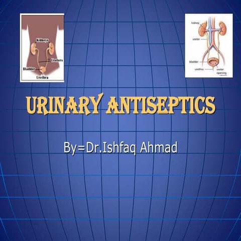 Urinary antiseptics pharmacology_05_04_13_dr_javeria_ | PDF