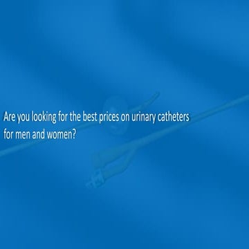 Urinary catheter supplies