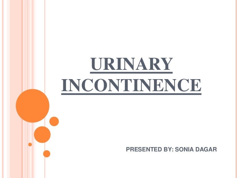 Urinary incontinence types, diagnostic evaluation and management
