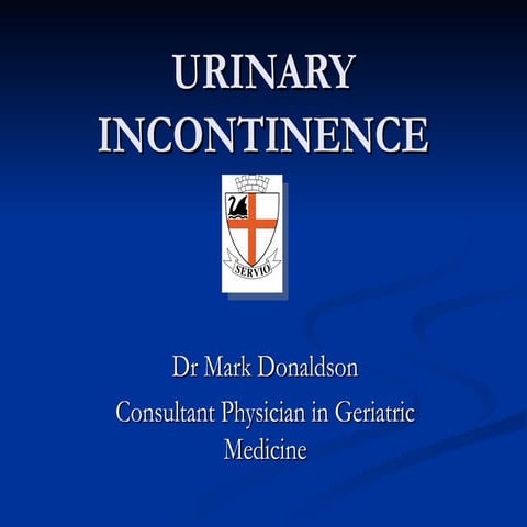 Common geriatric problems and their management | PPTX