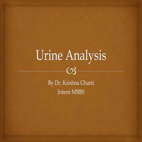 Urine analysis