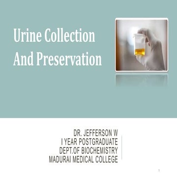 Urine Collection Preservation Pre analytical errors.pptx