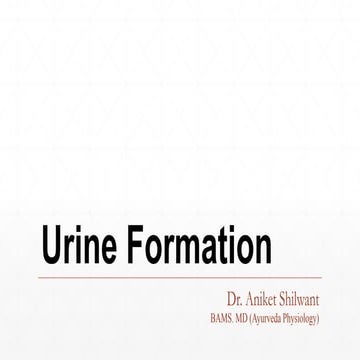 STUDY OF BASIC FUNDAMENTALS OF URINE FORMATION PHYSIOLOGY.pptx