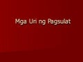 Uri ng pagsulat