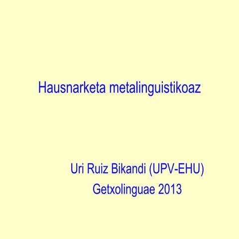 GETXOLINGUAE 2013 URI RUIZ BIKANDI