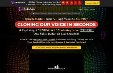 AI Audio Avatar - 1st A.I. Voice Cloning Platform