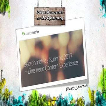 Searchmetrics Summit: Content Management
