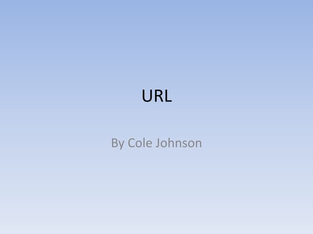 Url web design