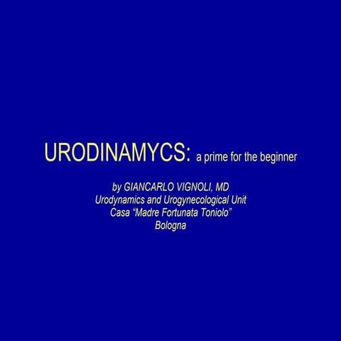 Urodinamica abc