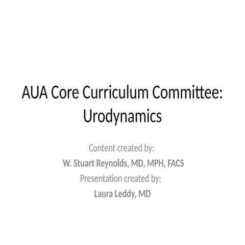 essential of Urodynamics in urology.pptx