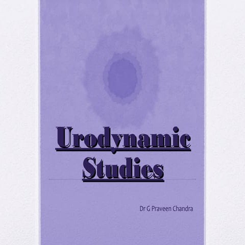 Urodynamic studies (1)