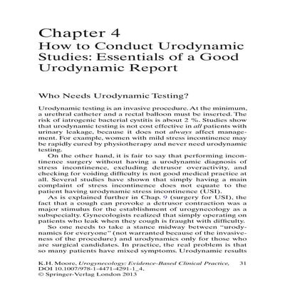 Urogynecology evidence based clinical practice