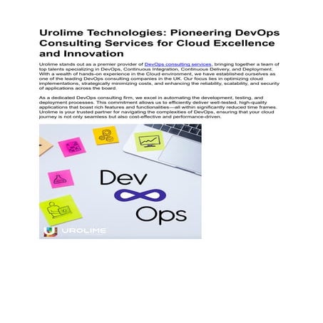 Urolime Technologies Pioneering DevOps Consulting Services for Cloud Excellen...