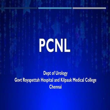 Urolithiasis  management- pcnl