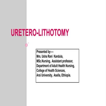 Urolithotomy