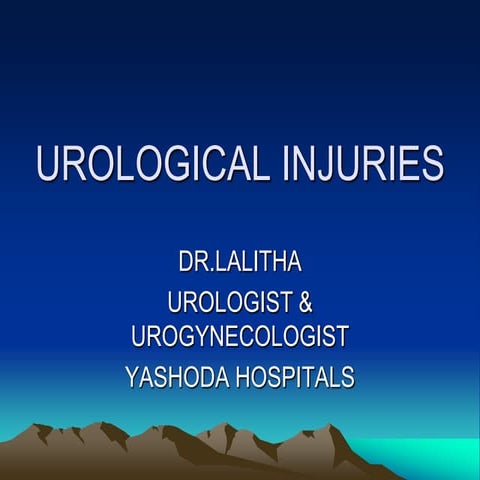 Urological injuries