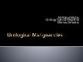 Urological Malignancies