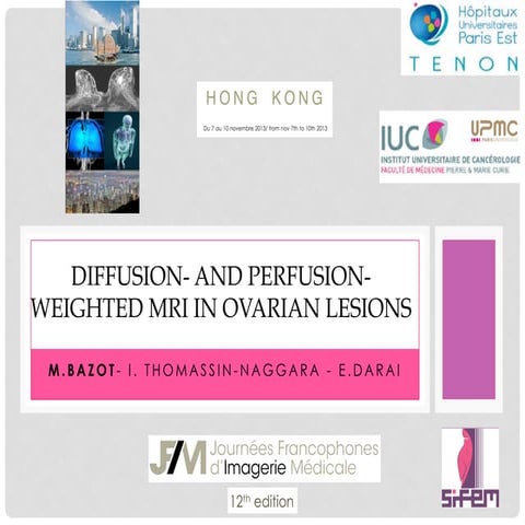 Urology gynecology pwi dwi ovarian mri m bazot