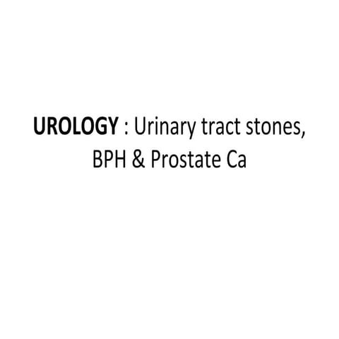 Urology finalized