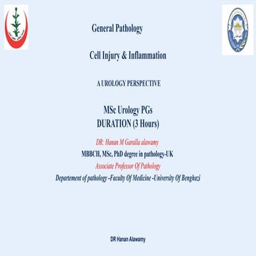 Urology PG Cell Injury& Inflammation .pptx
