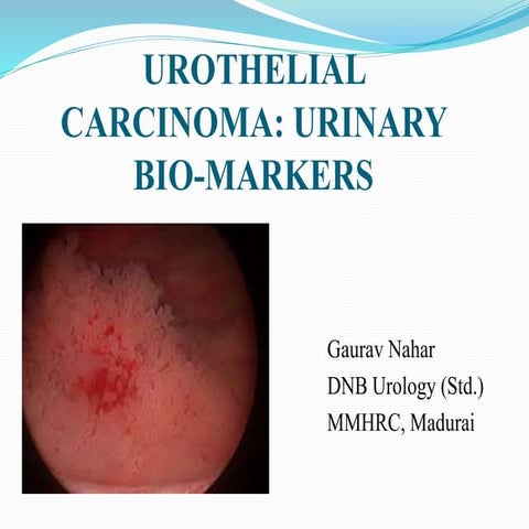 Urothelial ca urinary markers