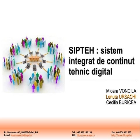 SIPTEH - sistem integrat de continut tehnic digital