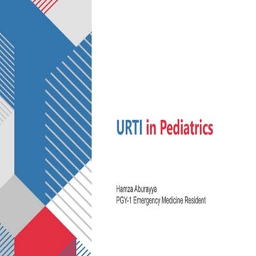 URTI in Pediatrics for emergency medicine .pptx