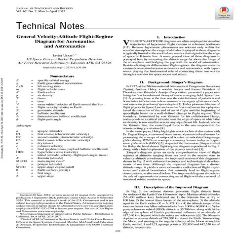 General Velocity-Altitude Flight-Regime Diagram for Aeronautics and Astronautics