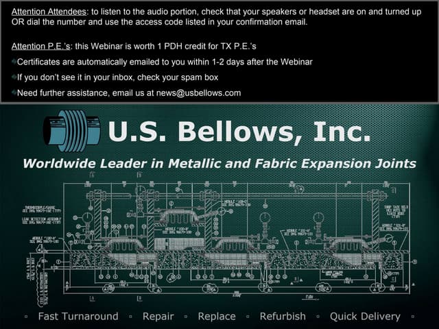 U.S. Bellows Expansion Joints In-Depth Webinar