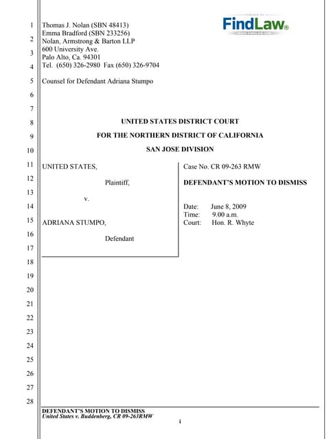 FindLaw | Motion To Dismiss Animal Enterprise Terrorism Act Case