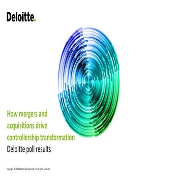 Could M&A Activity be a Springboard for Controllership Transformation?