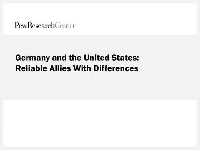 Pew Research Center 2015 U.S.-Germa...